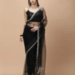 Women Embellished Saree with Lace Border