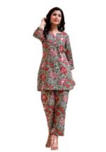 Rayon 3/4 Sleeve Ethnic Co-Ord Set For Women | Kurta Set For Women