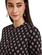Women's Printed Regular Cotton Short Kurti - Image 2